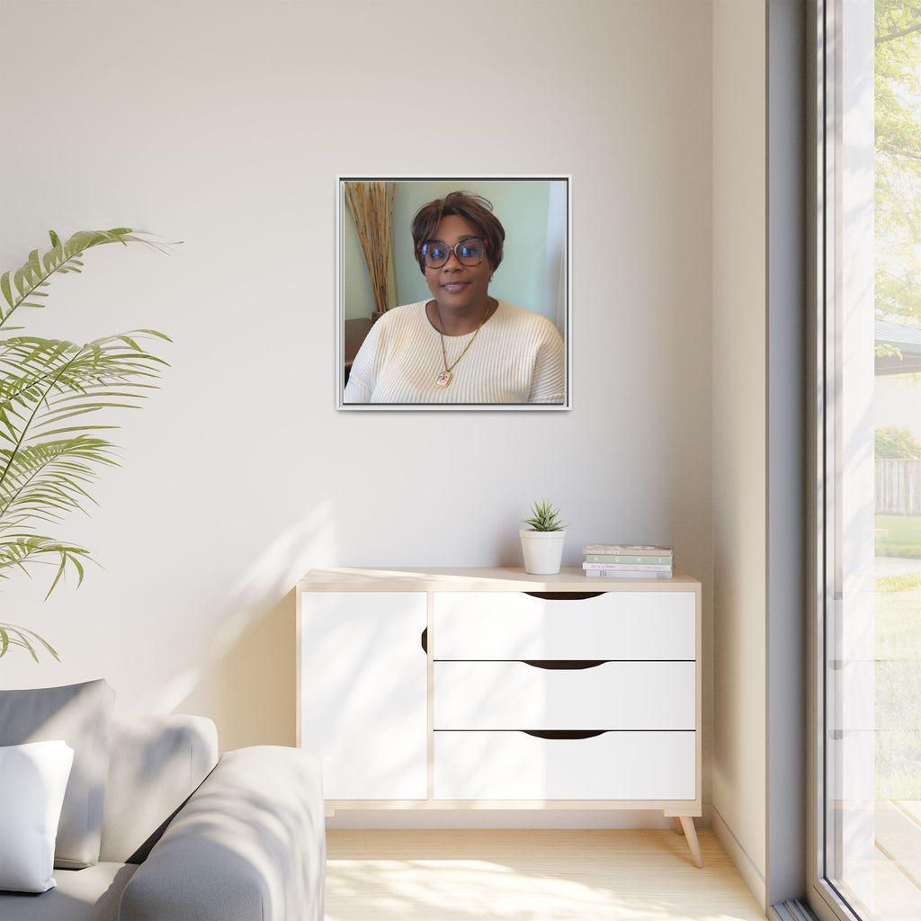 Framed Matte Canvas Portrait Print — Personalized Wall Art Gift