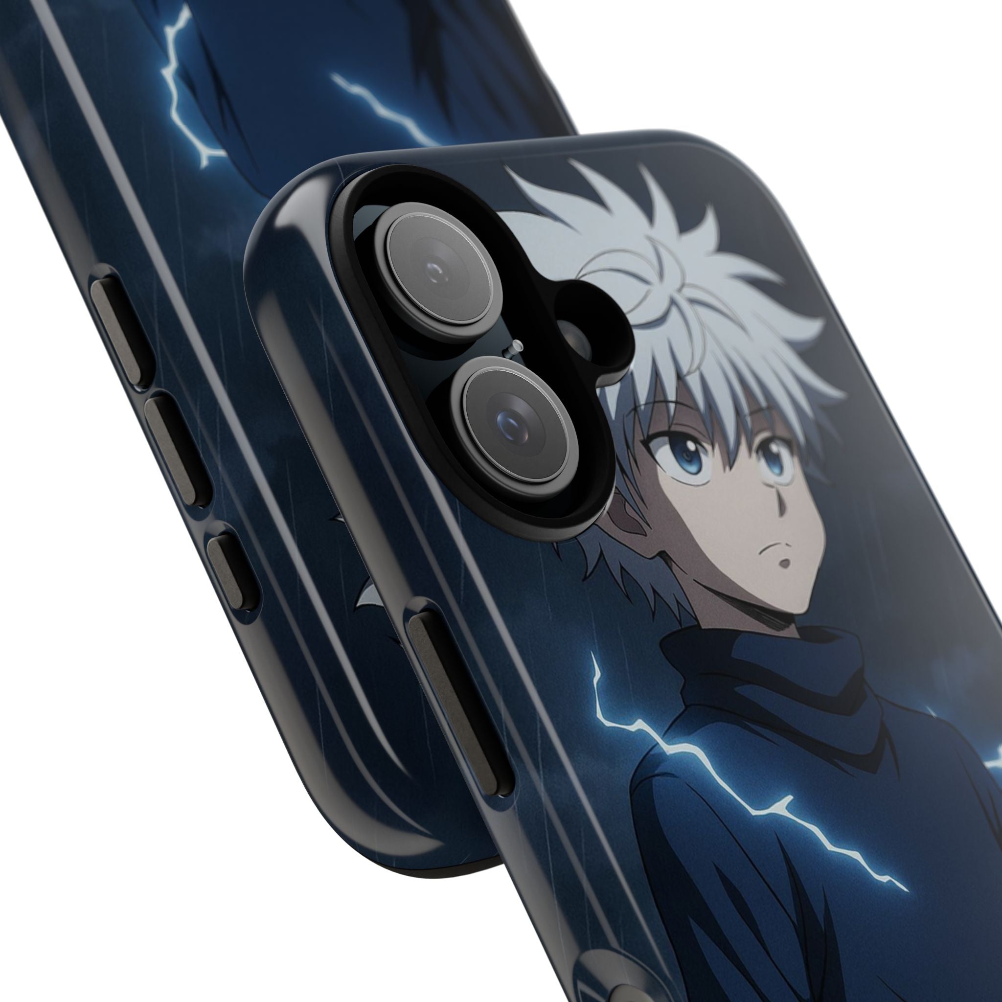 Anime Phone Case Featuring Lightning Design,