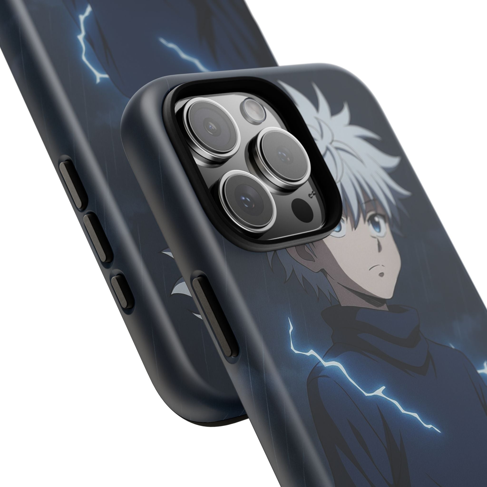 Anime Phone Case Featuring Lightning Design,
