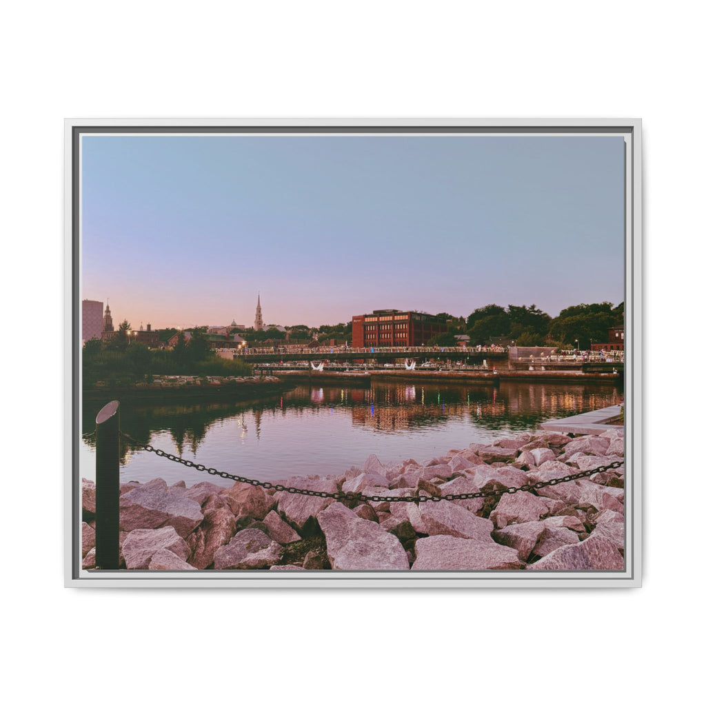 Tranquil Harbor Sunset Wall Art