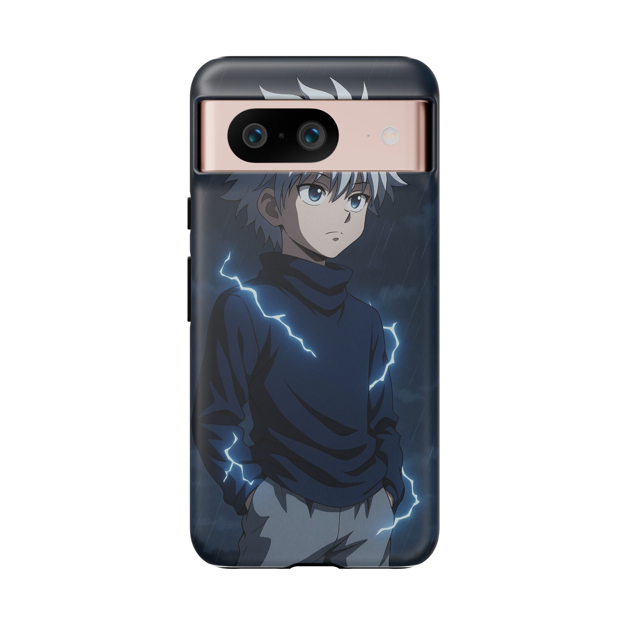 Anime Phone Case Featuring Lightning Design,
