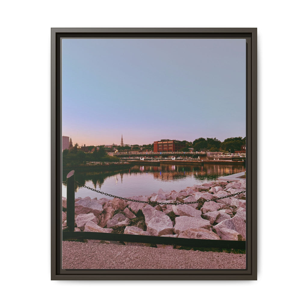Tranquil Harbor Sunset Wall Art
