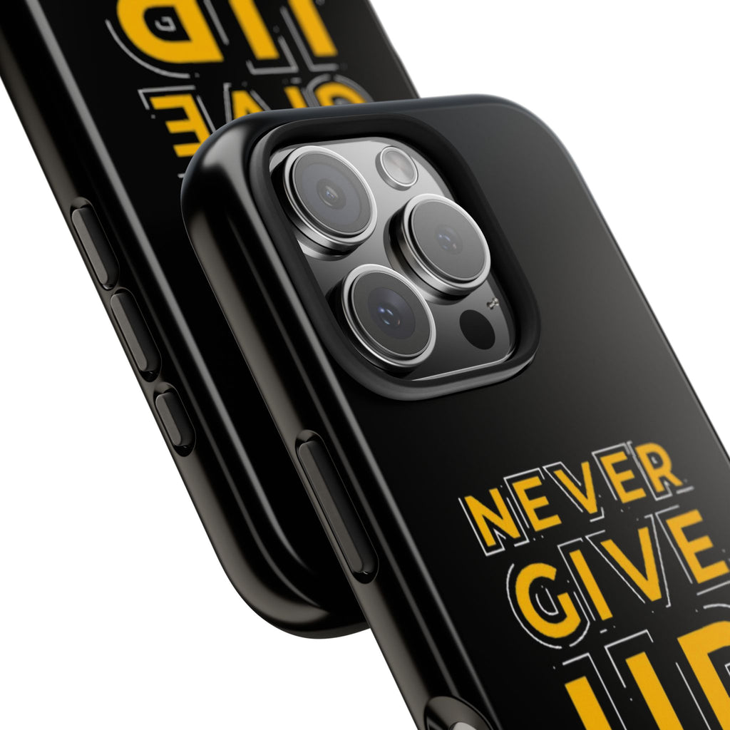 Never Give Up Tough Phone Cases | Motivational Gift for Him or Her, Phone Covers, Inspirational Accessories, Custom Mobile Cases, [...]