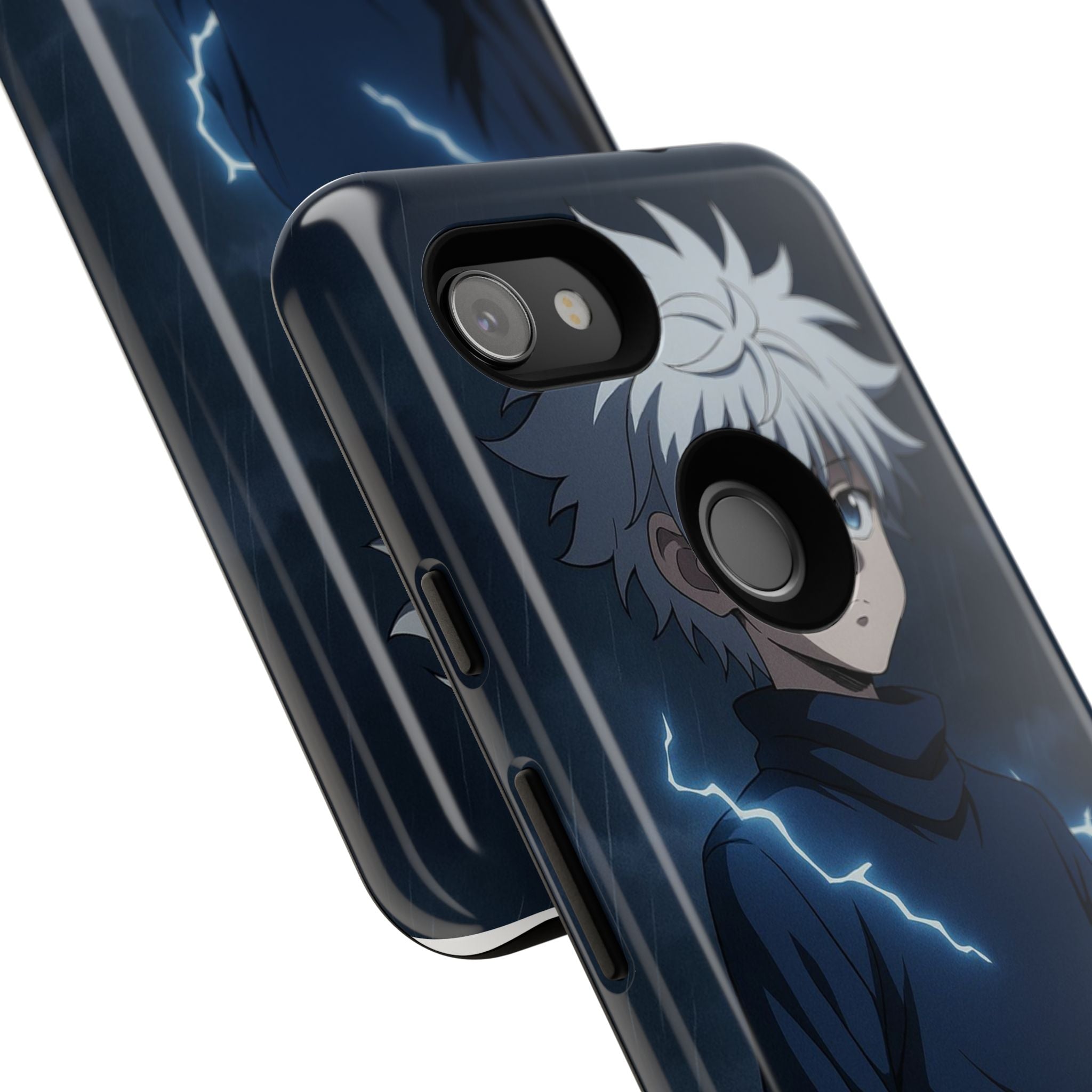 Anime Phone Case Featuring Lightning Design,
