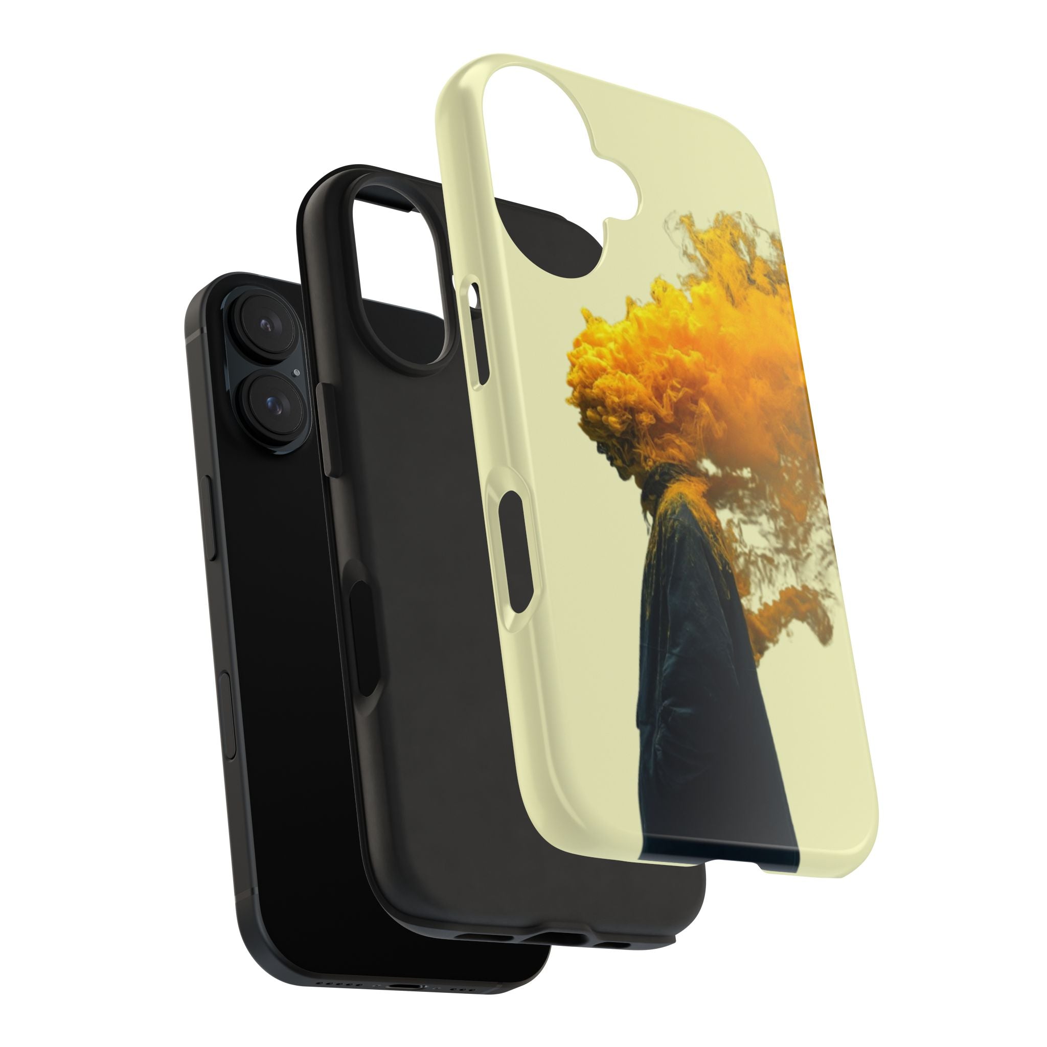 Surreal Yellow Smoke Head Protective Cover