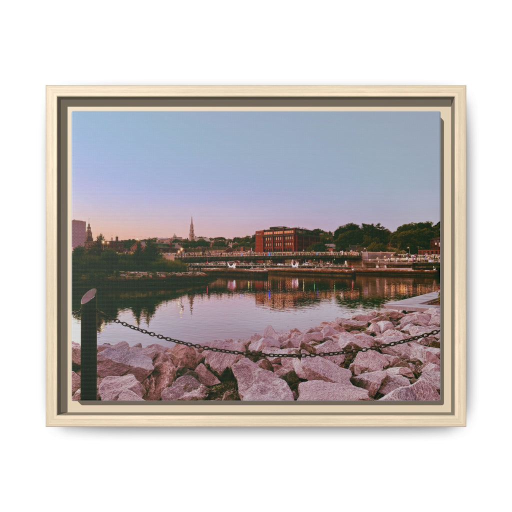 Tranquil Harbor Sunset Wall Art