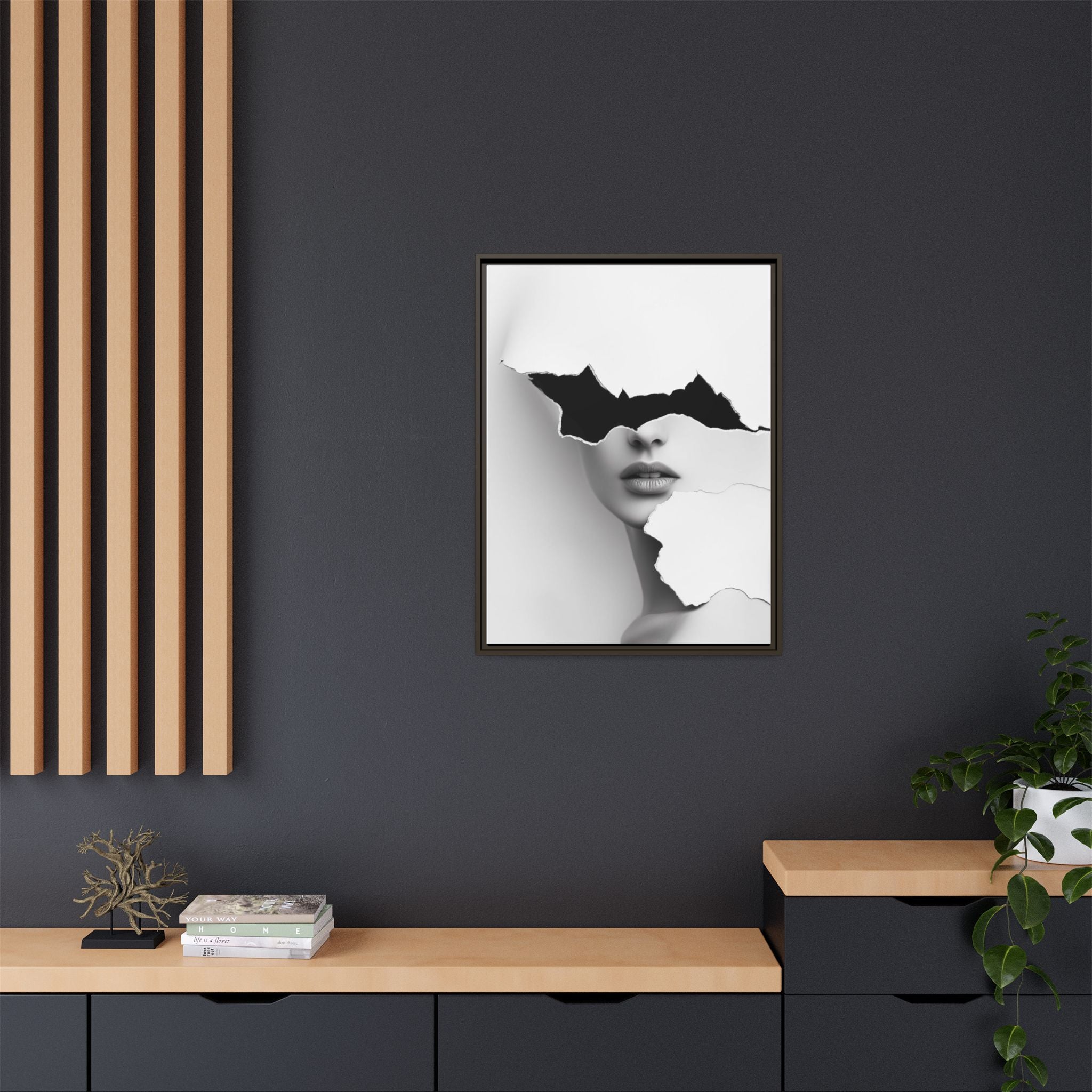 Matte Canvas, Framed (Multi-color)