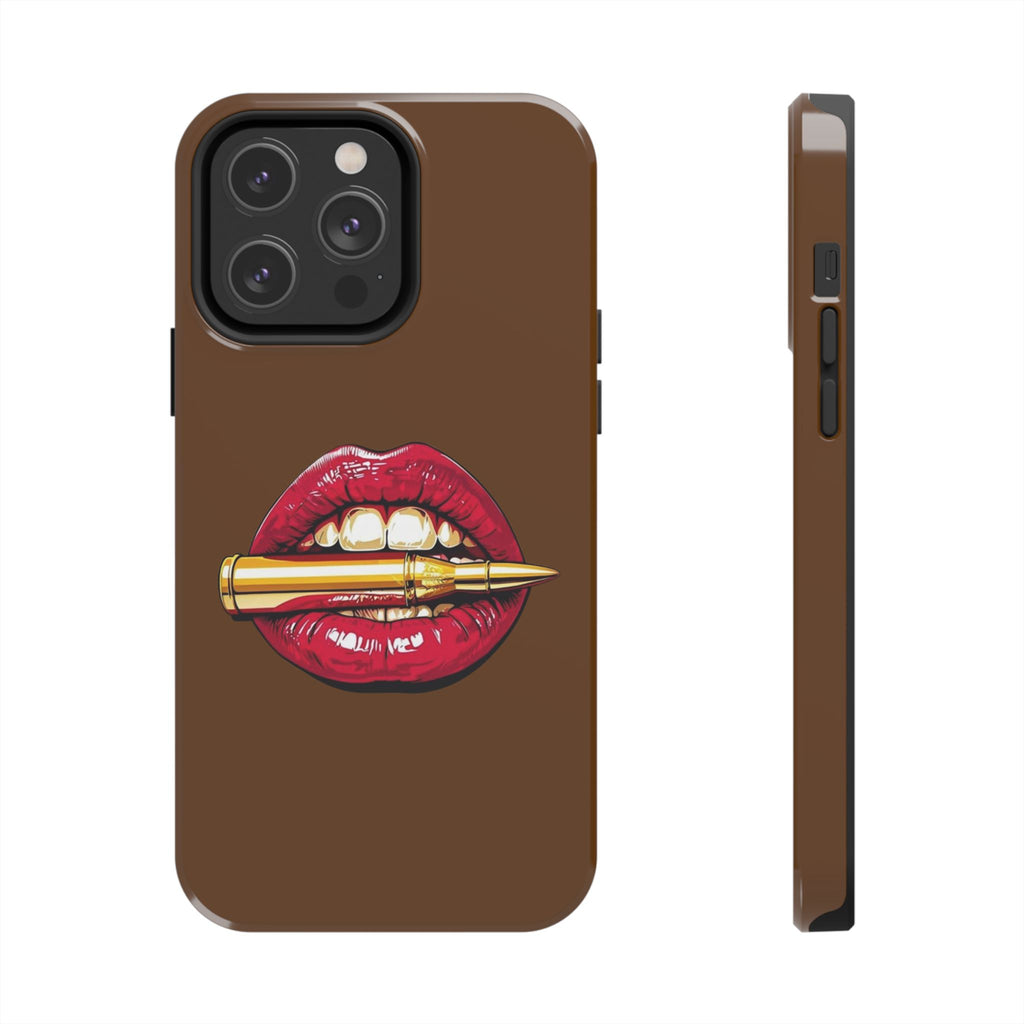 Bold Lip Art Phone Case, Tough iPhone Case, Stylish Cell Phone Cover, Unique Gift for Her, Trendy Accessories