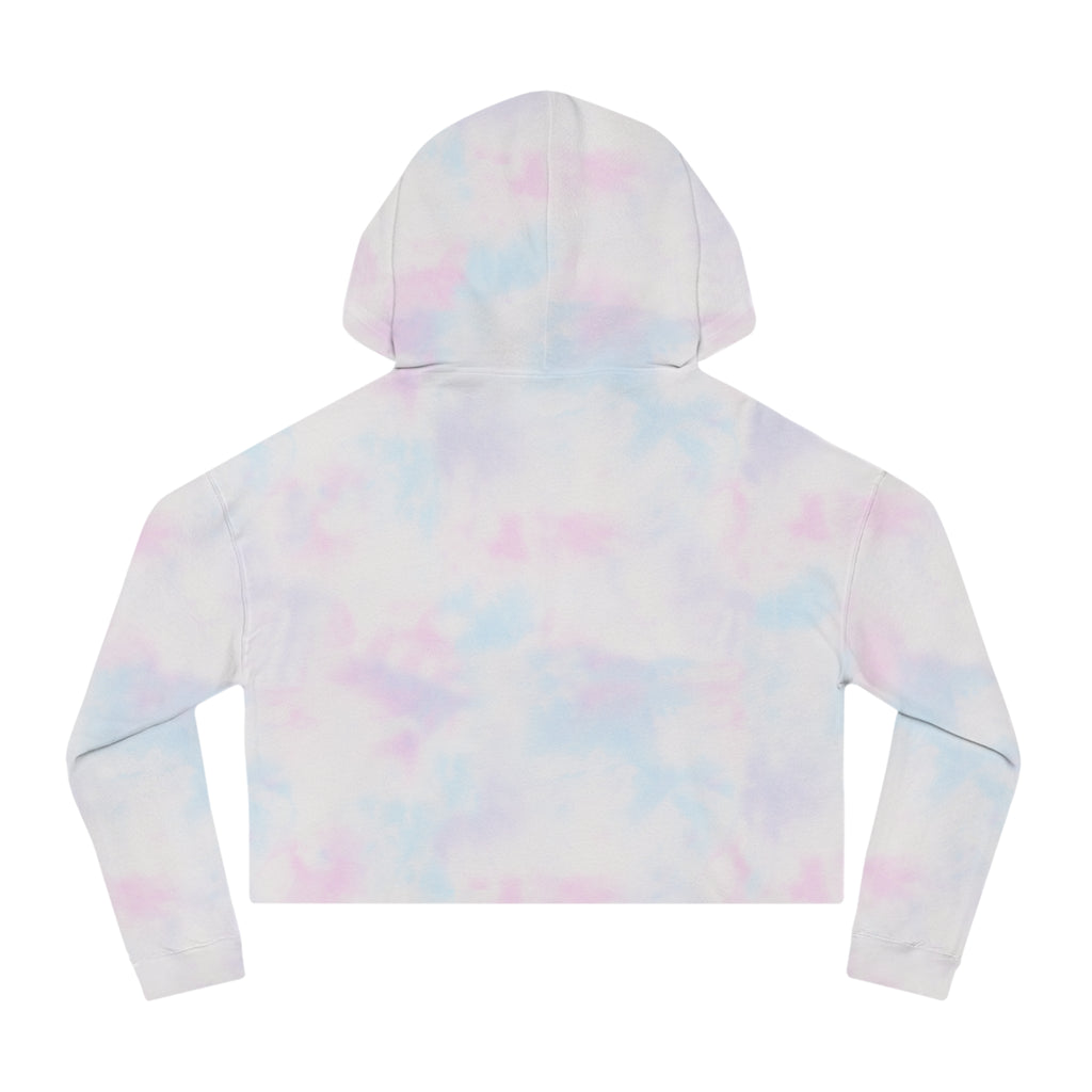Cropped Hoodie "continue" Rainbow Minimalist