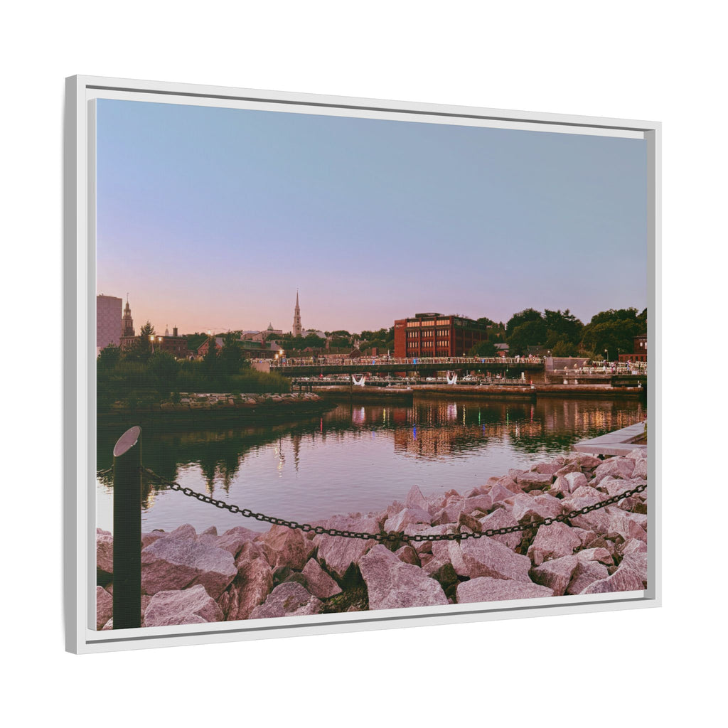 Tranquil Harbor Sunset Wall Art