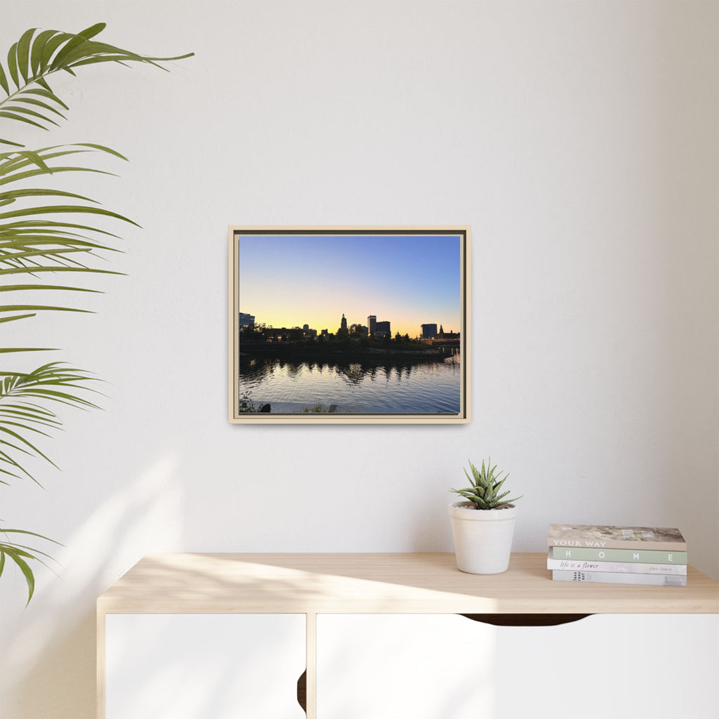 City Skyline Sunset Wall Art