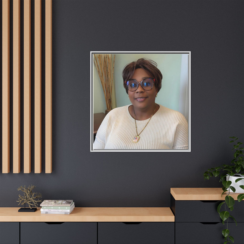 Framed Matte Canvas Portrait Print — Personalized Wall Art Gift