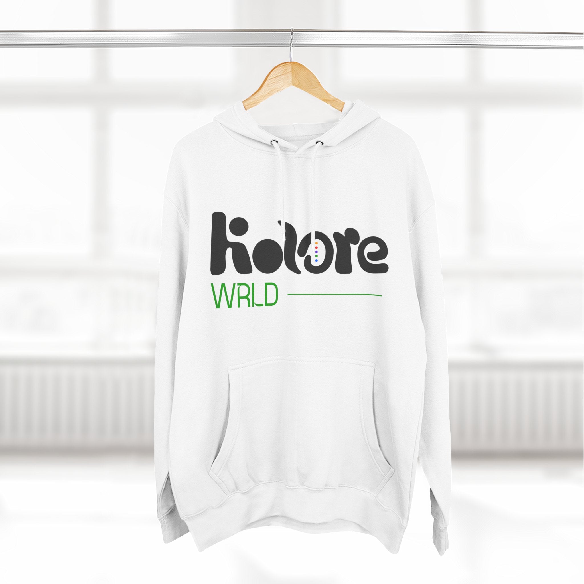 Three-Panel Fleece Hoodie