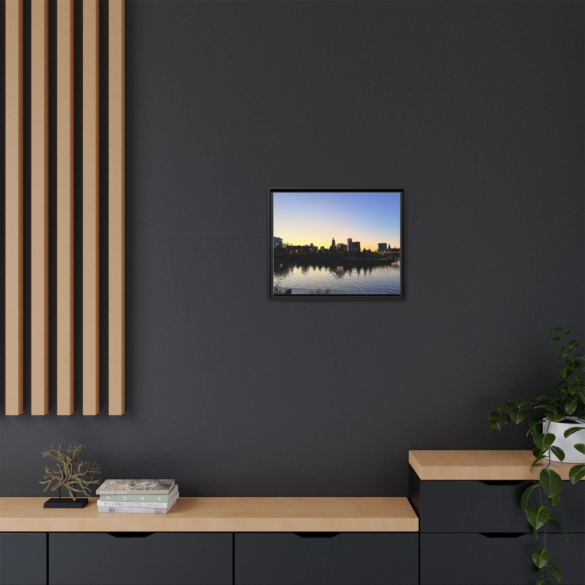 City Skyline Sunset Wall Art