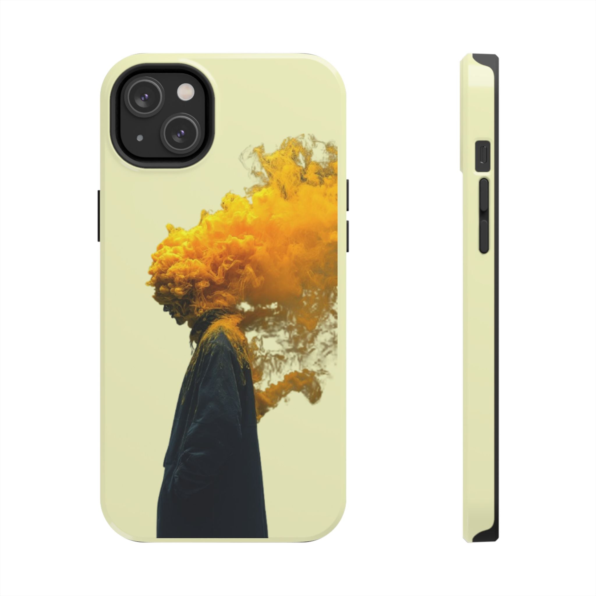 Surreal Yellow Smoke Head Protective Cover