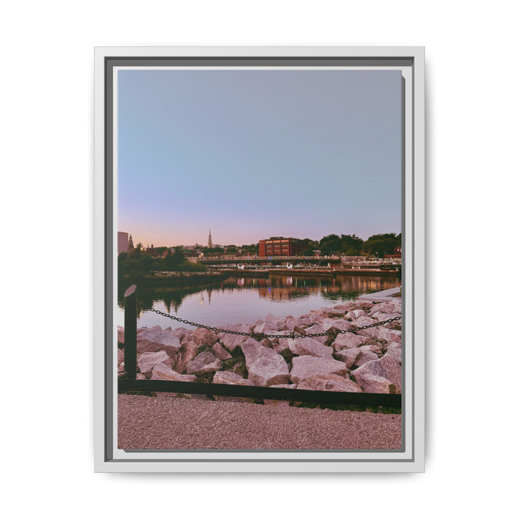 Tranquil Harbor Sunset Wall Art