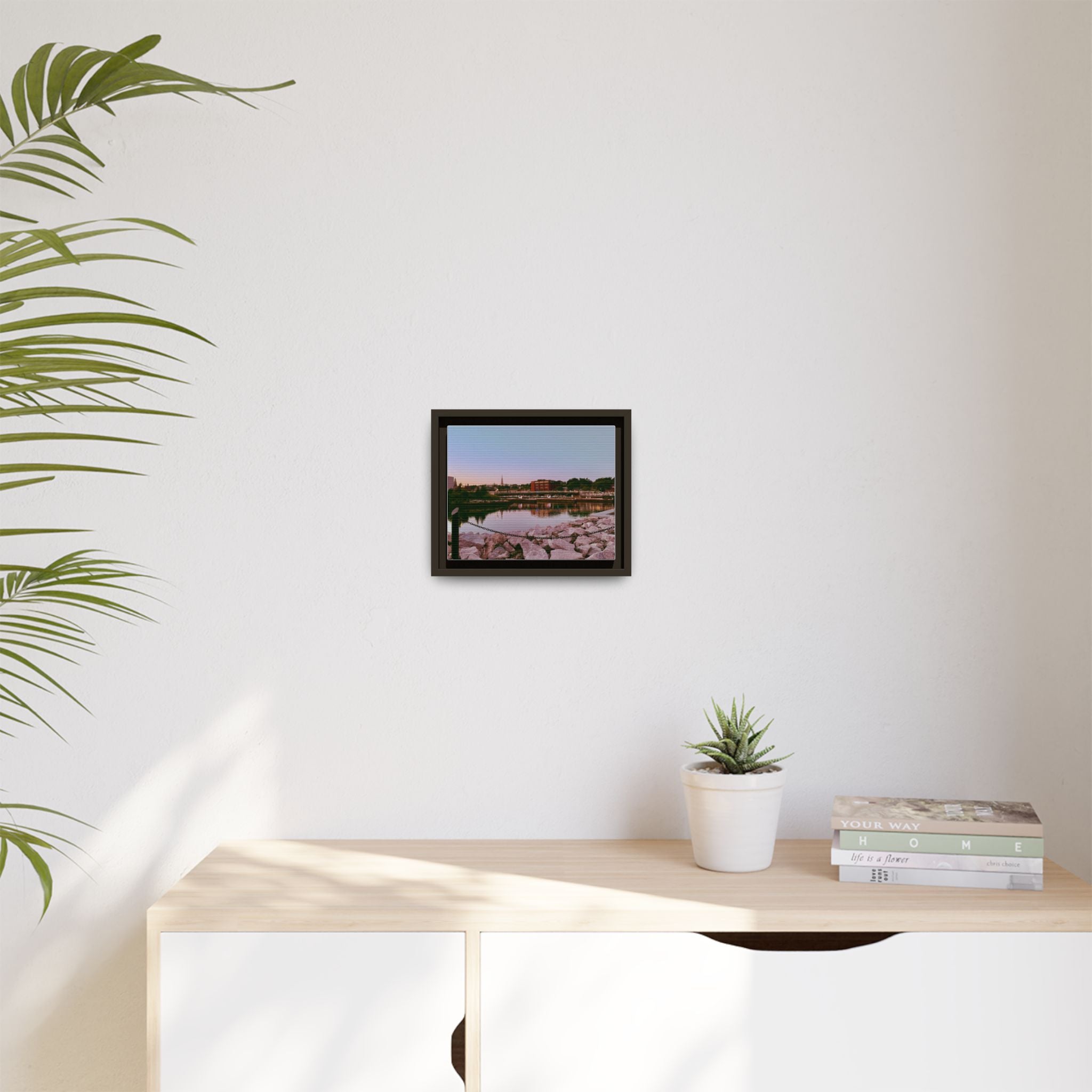 Tranquil Harbor Sunset Wall Art