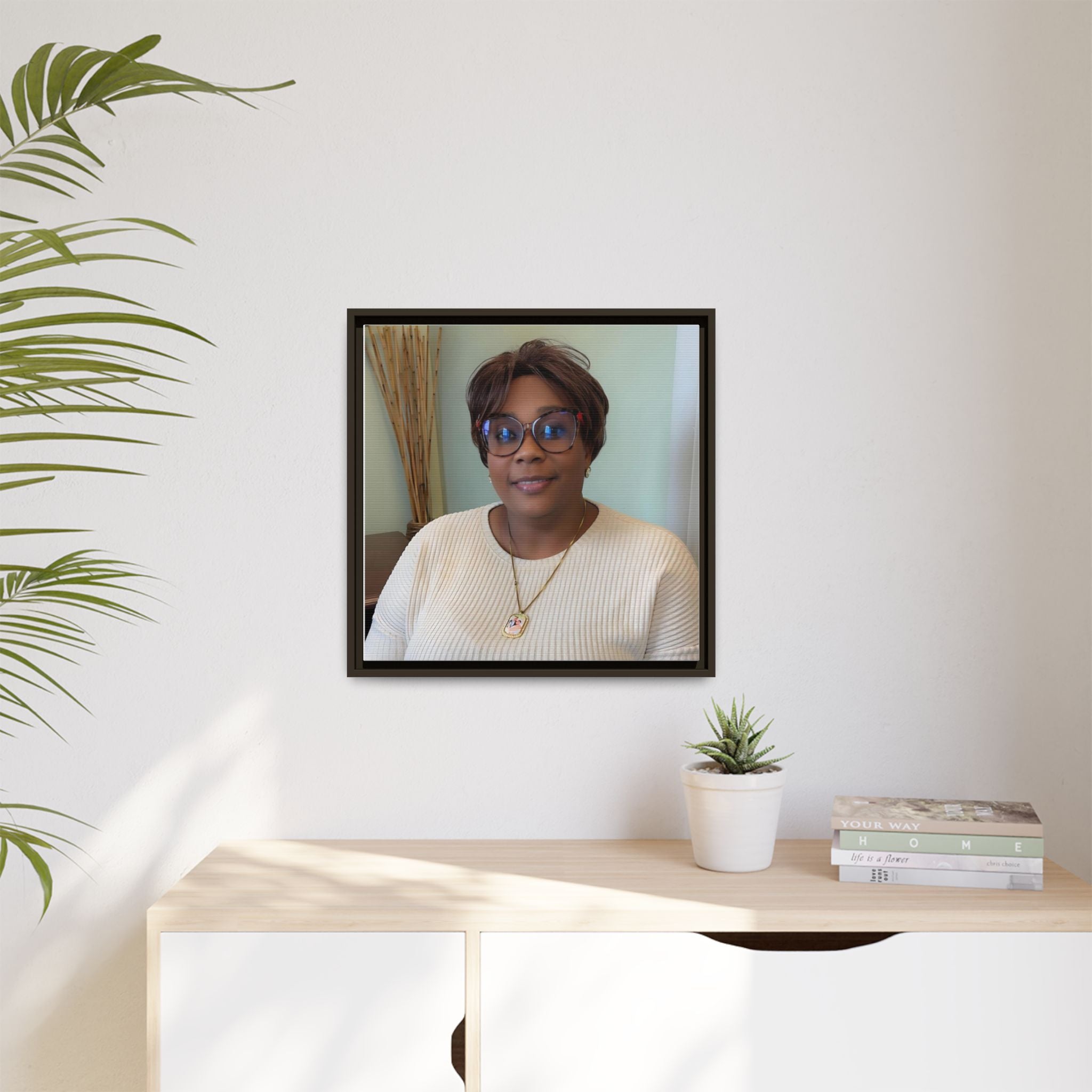 Framed Matte Canvas Portrait Print — Personalized Wall Art Gift