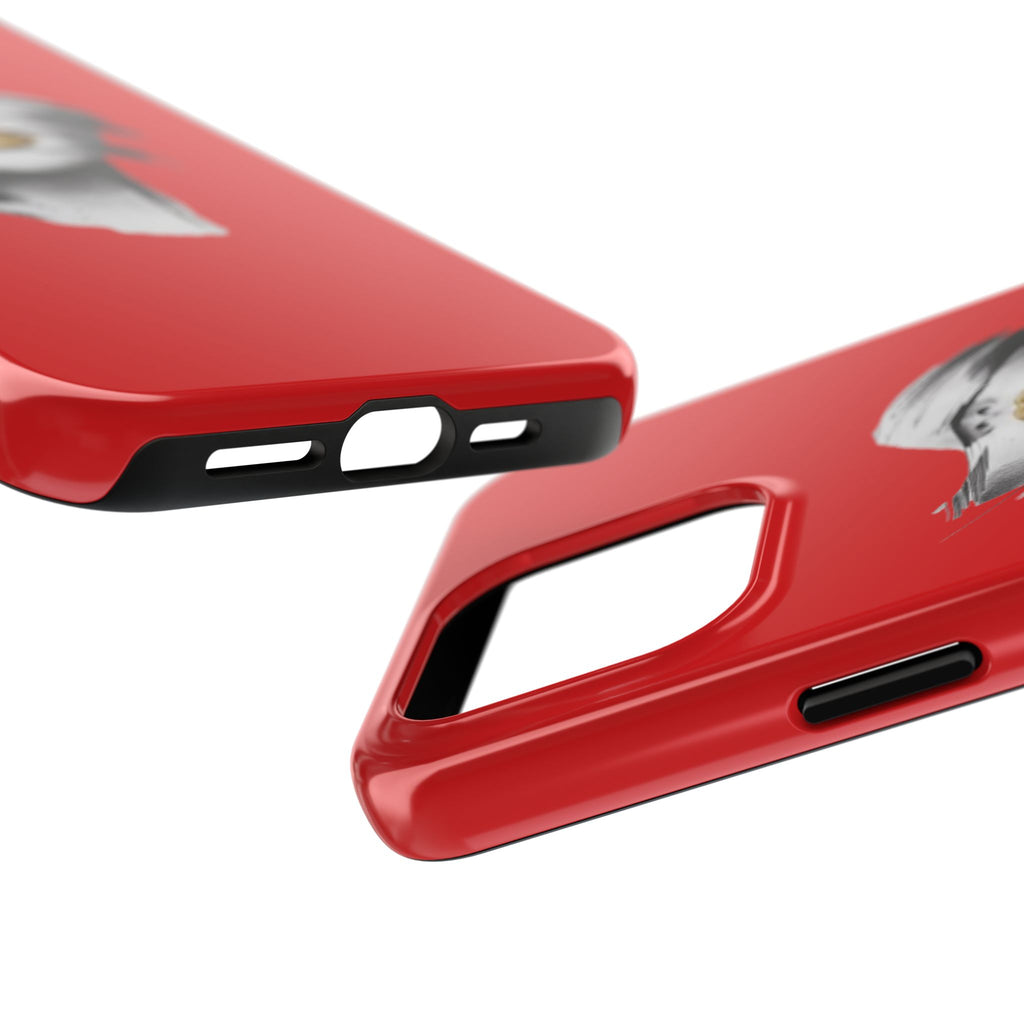 Red Abstract Lips Tough Phone Case — Bold Art Phone Cover for iPhone & Android
