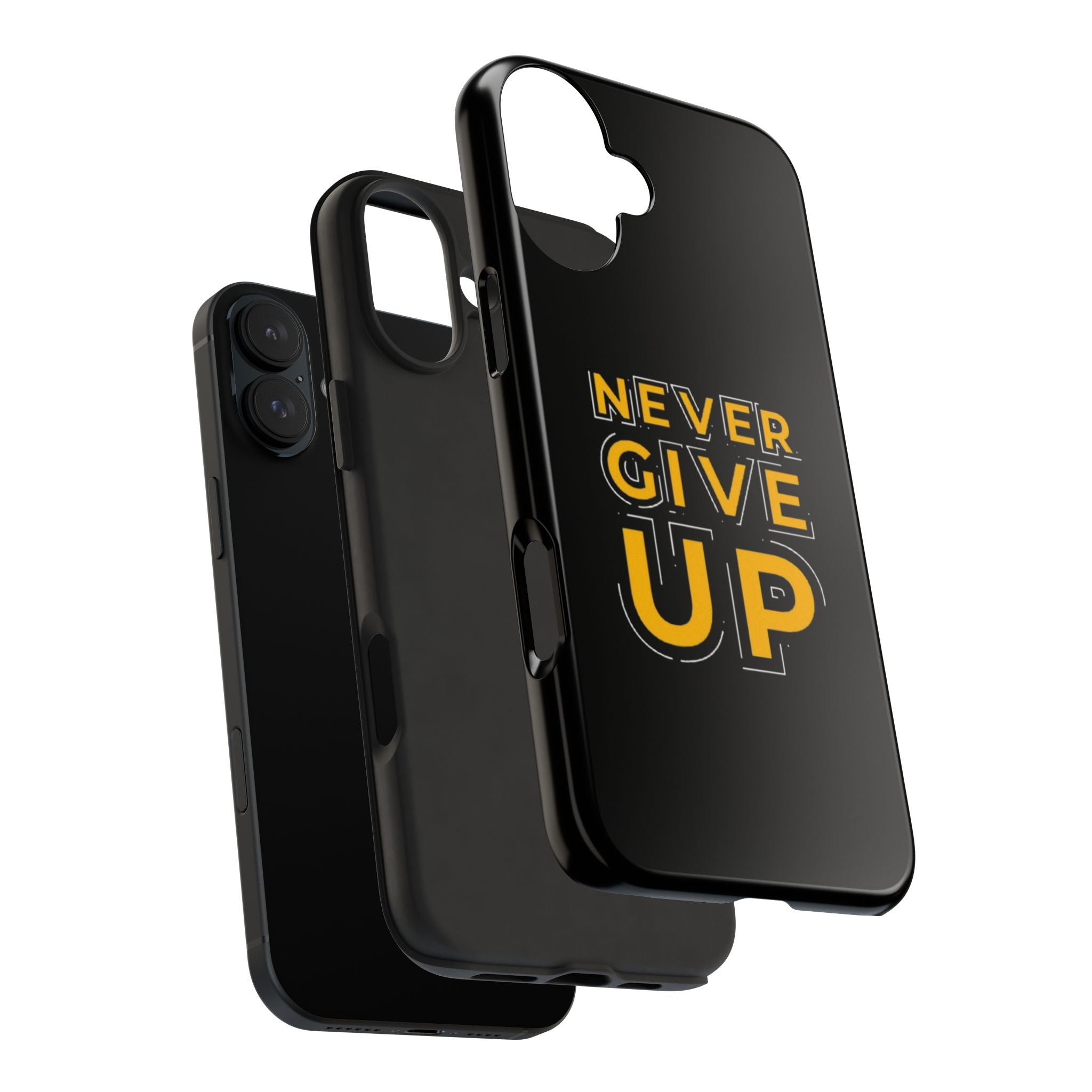 Never Give Up Tough Phone Cases | Motivational Gift for Him or Her, Phone Covers, Inspirational Accessories, Custom Mobile Cases, [...]