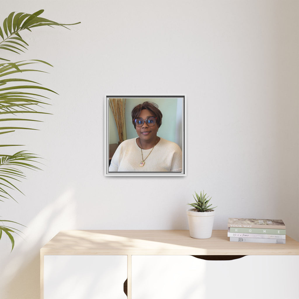 Framed Matte Canvas Portrait Print — Personalized Wall Art Gift
