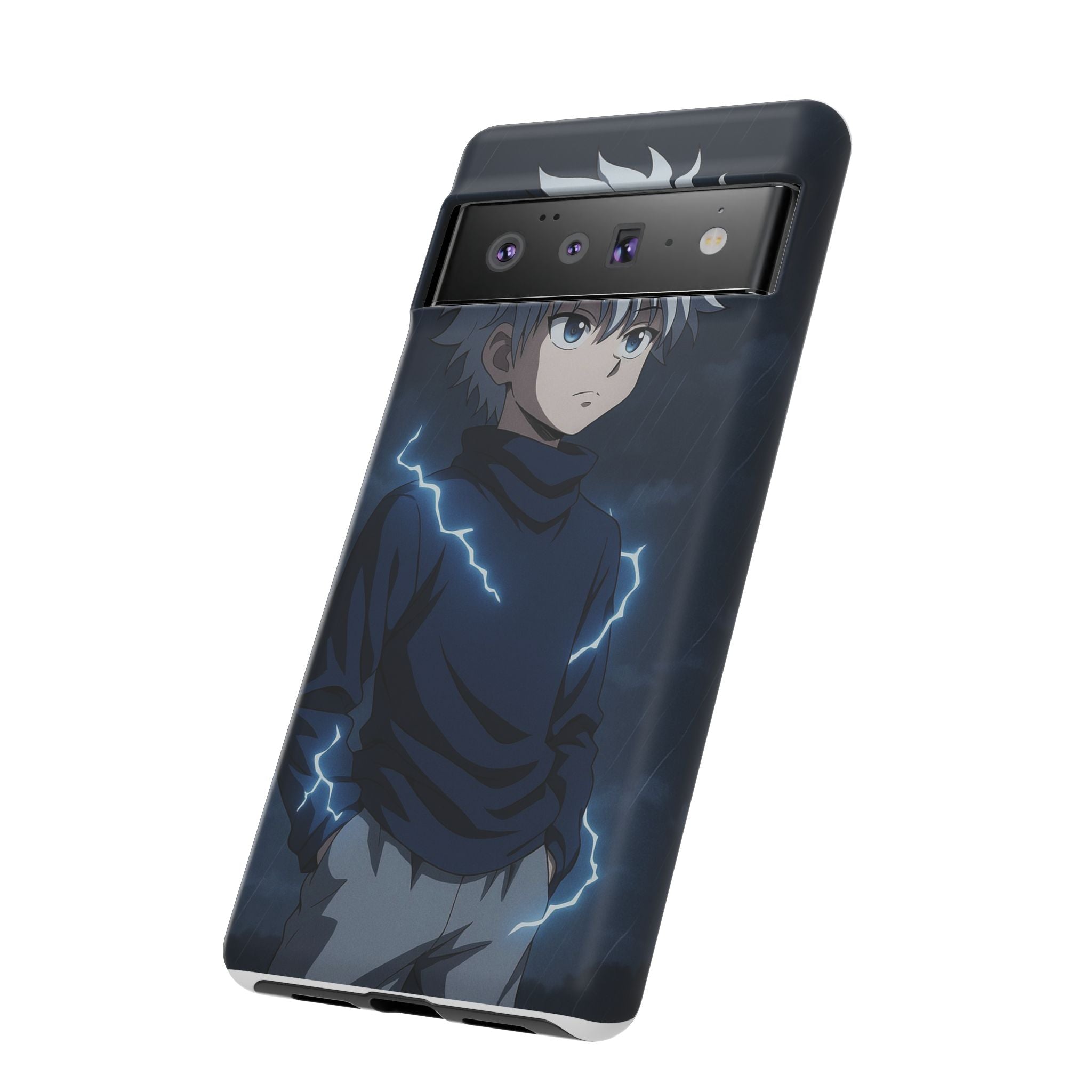 Anime Phone Case Featuring Lightning Design,