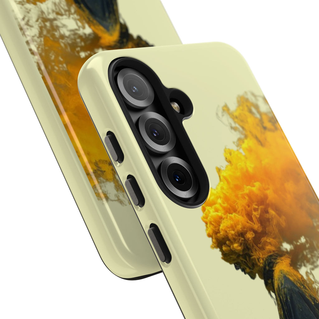 Surreal Yellow Smoke Head Protective Cover