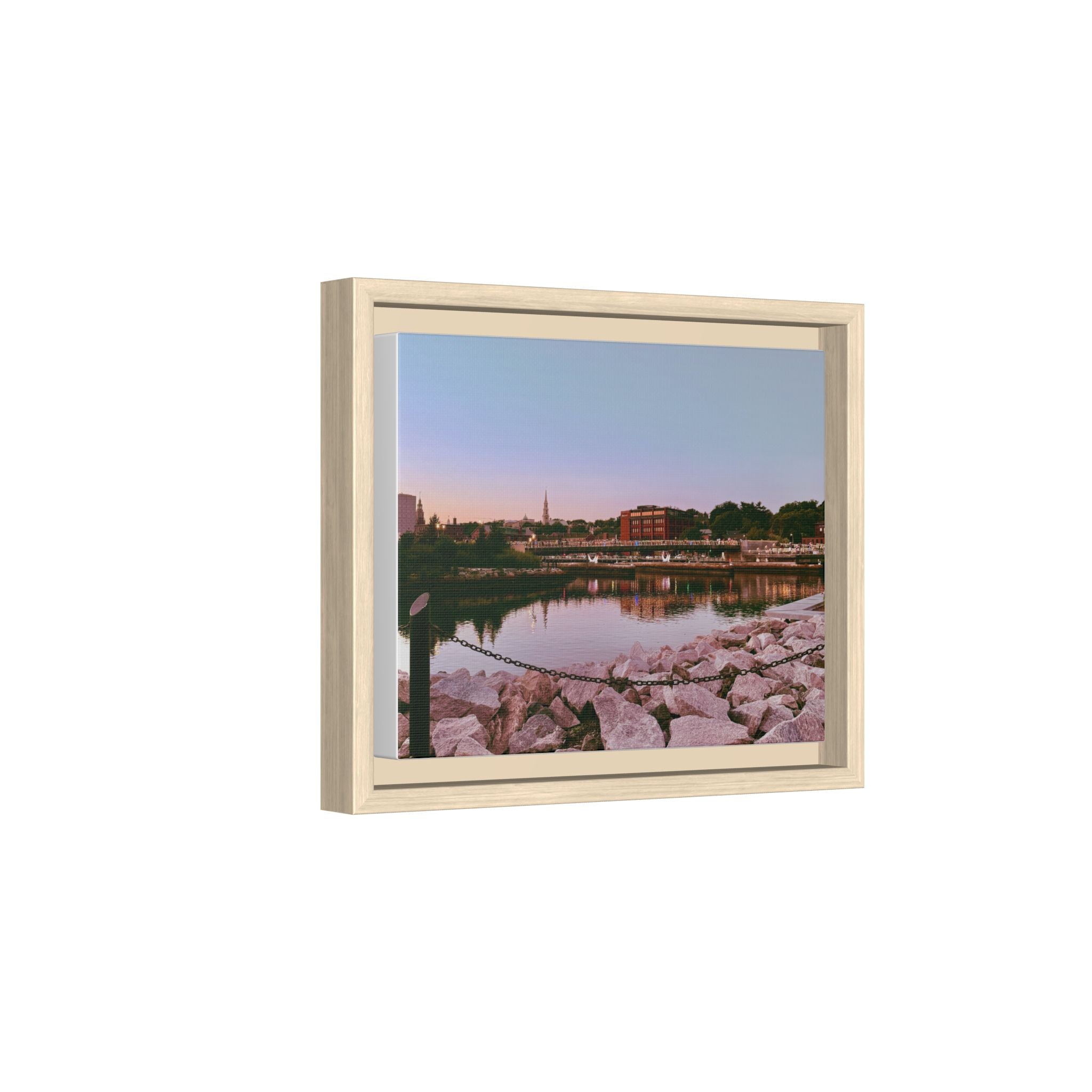 Tranquil Harbor Sunset Wall Art