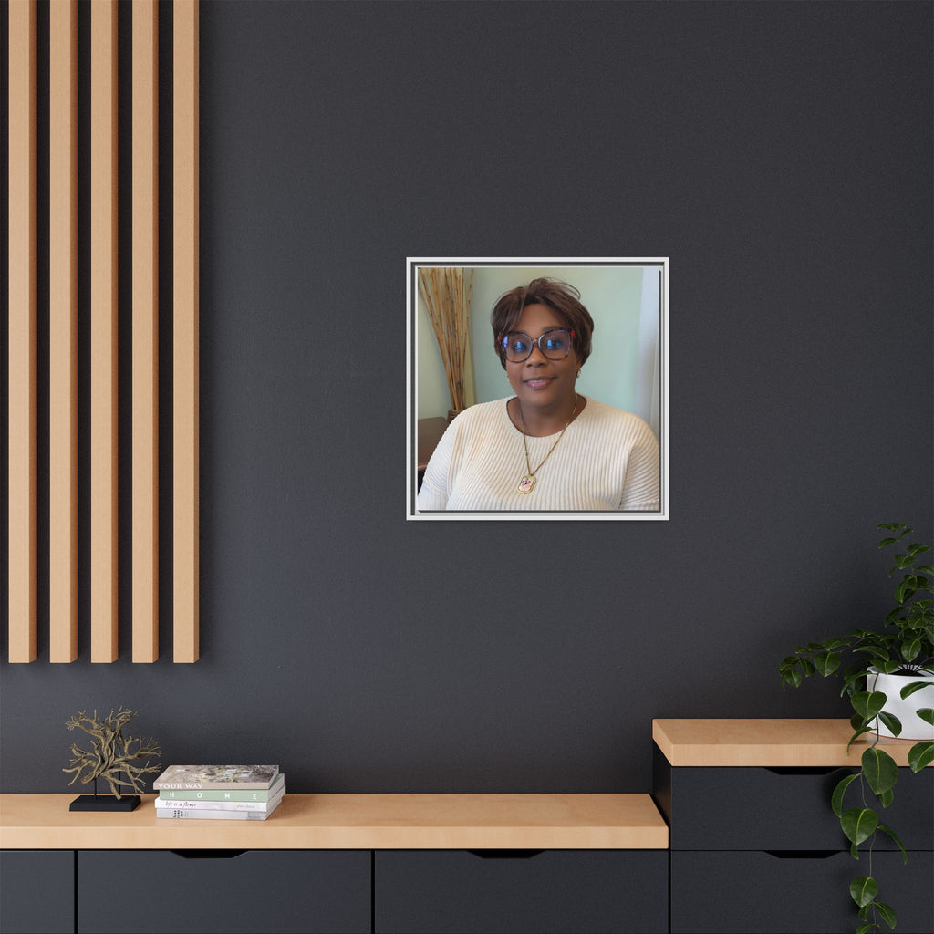 Framed Matte Canvas Portrait Print — Personalized Wall Art Gift