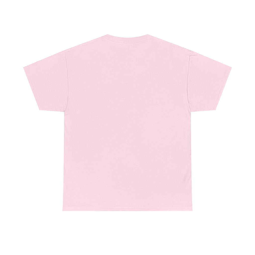 Striped Sweater Balloon Tee — Minimalist Red Balloon Graphic T-Shirt