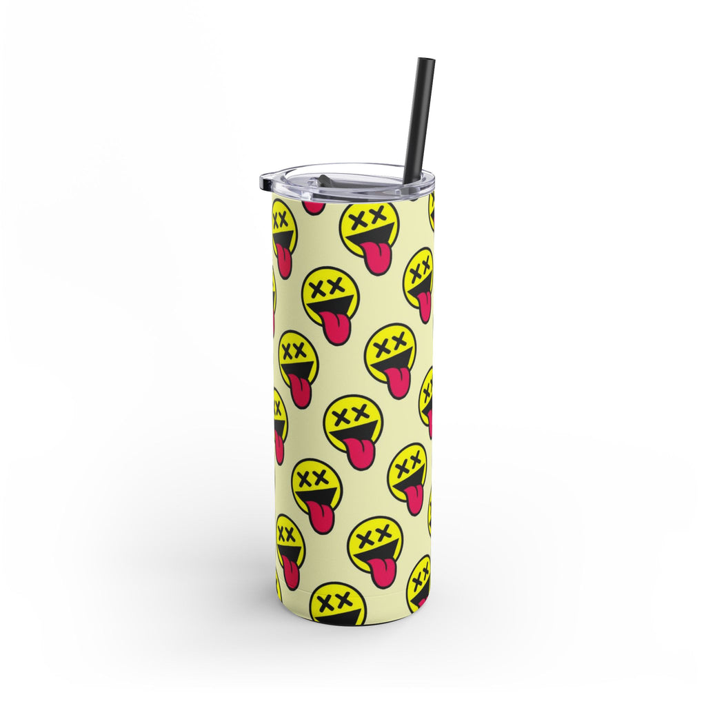 Funny Emoji Tumbler, 20oz, Party Cup, Gift for Teens, Drinkware, Kawaii Style, Summer Vibes, Unique Design
