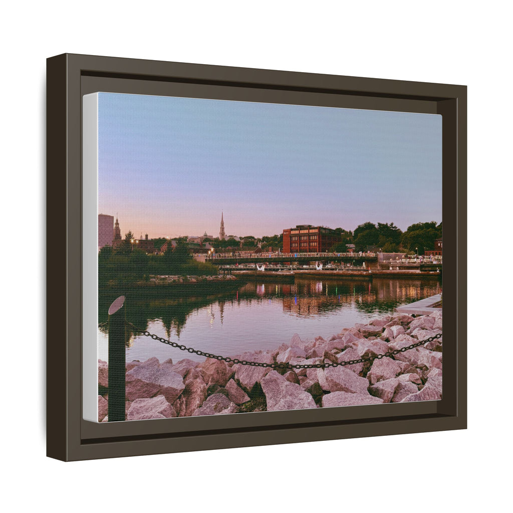 Tranquil Harbor Sunset Wall Art
