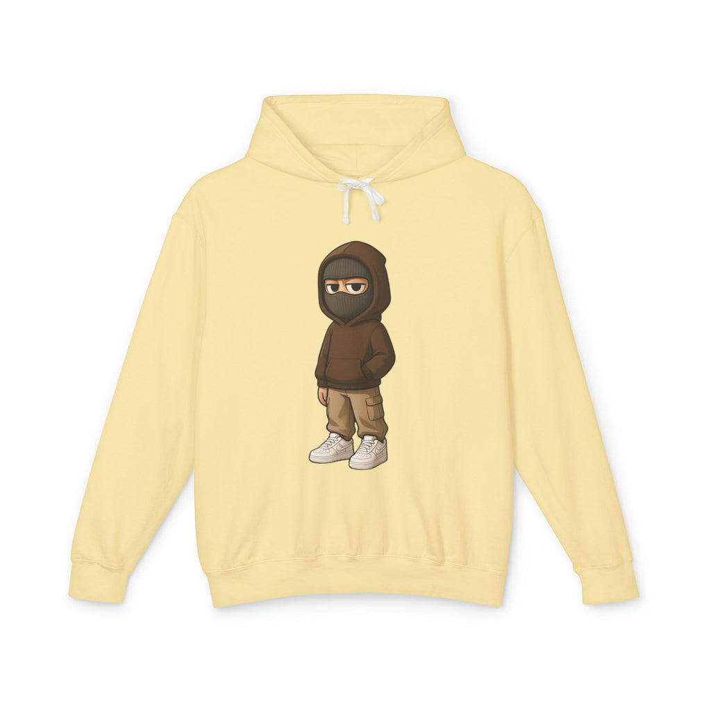 Streetwear Ninja Character Graphic Hoodie