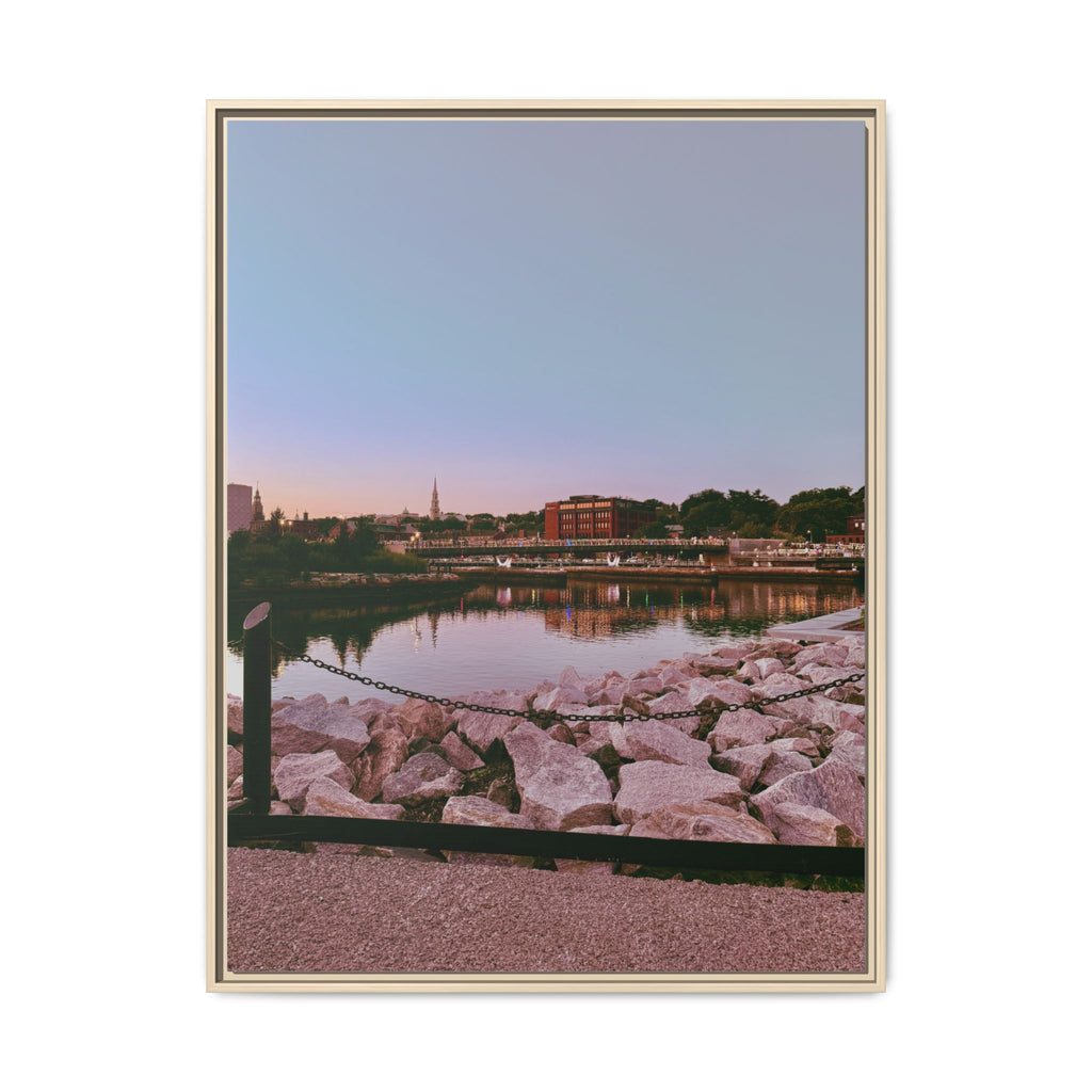 Tranquil Harbor Sunset Wall Art
