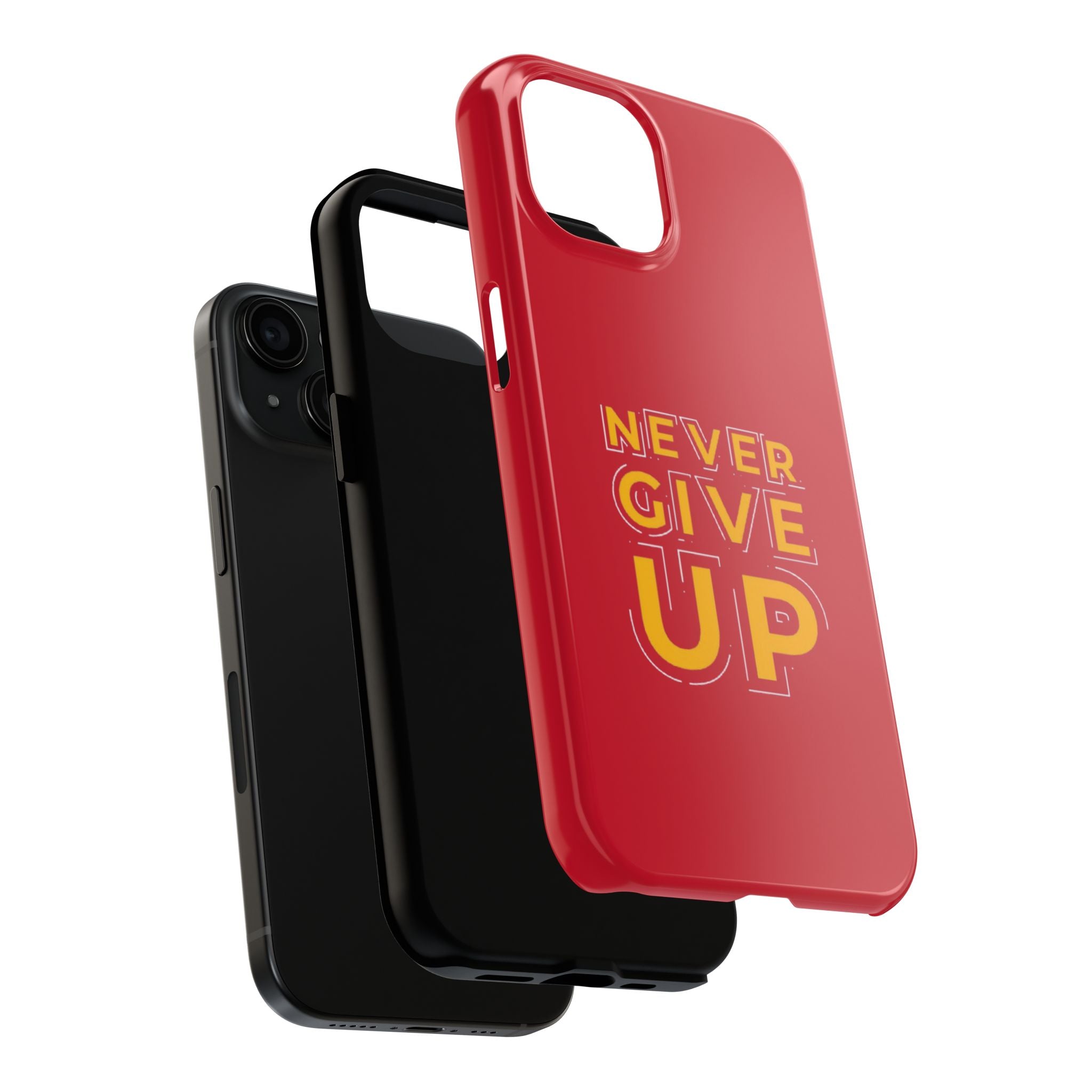 Never Give Up Tough Phone Cases – Motivational, Durable, Perfect for Gifts, Everyday Use, Inspirational Decor