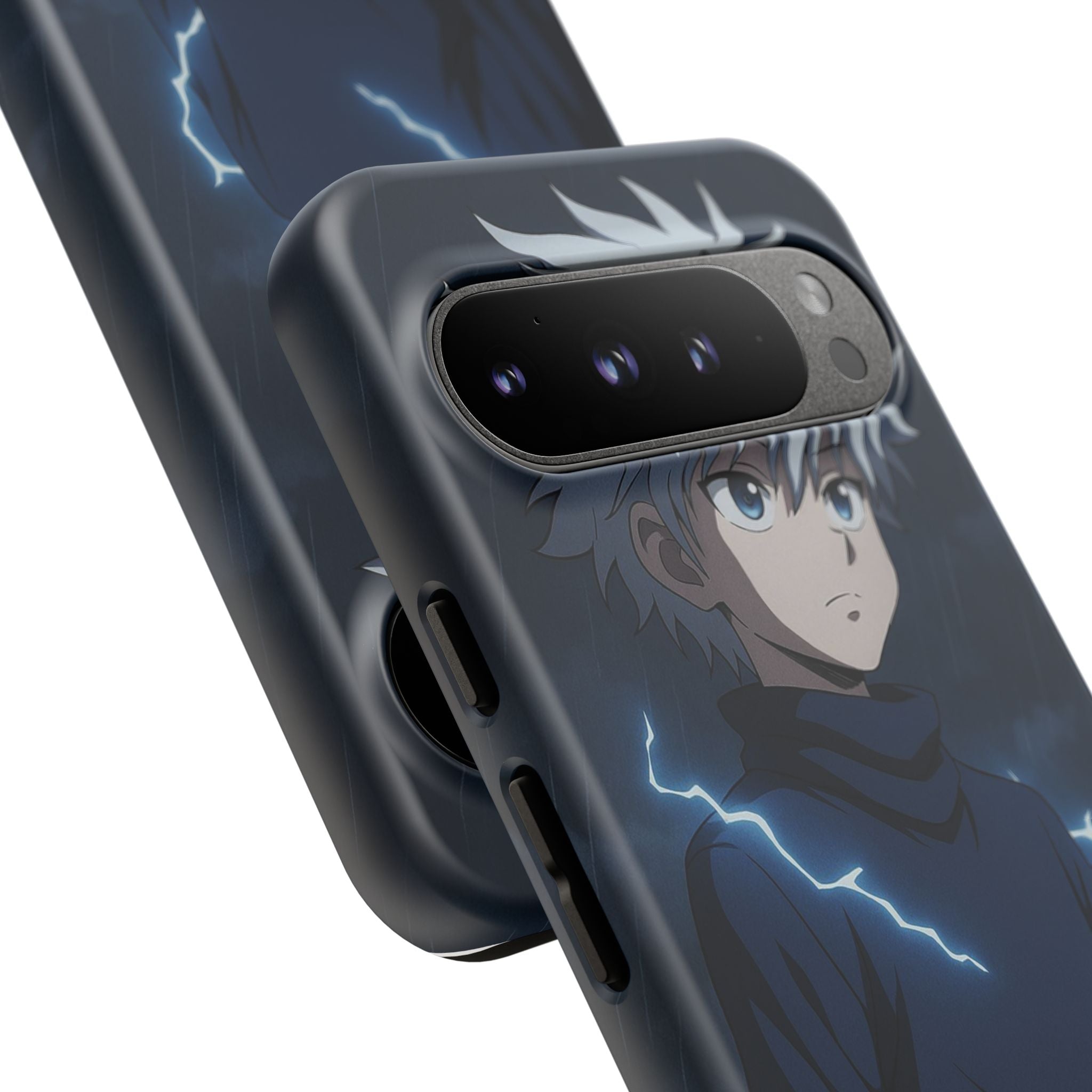 Anime Phone Case Featuring Lightning Design,