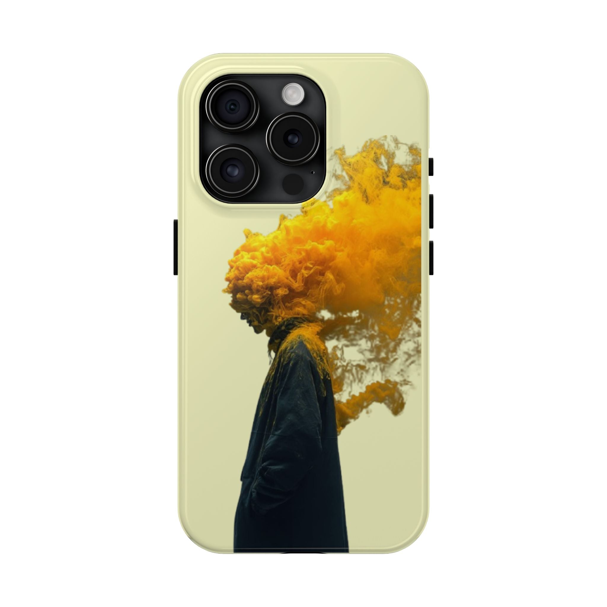 Surreal Yellow Smoke Head Protective Cover
