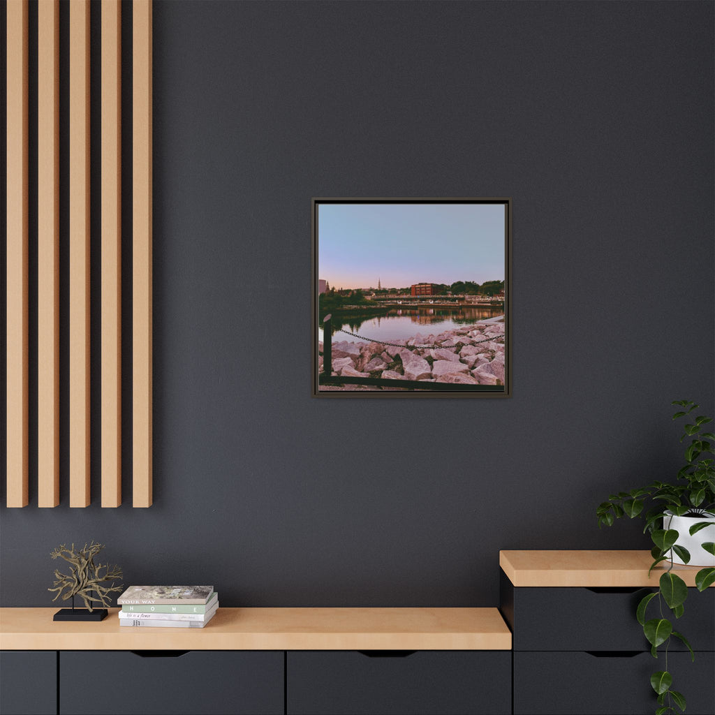 Tranquil Harbor Sunset Wall Art