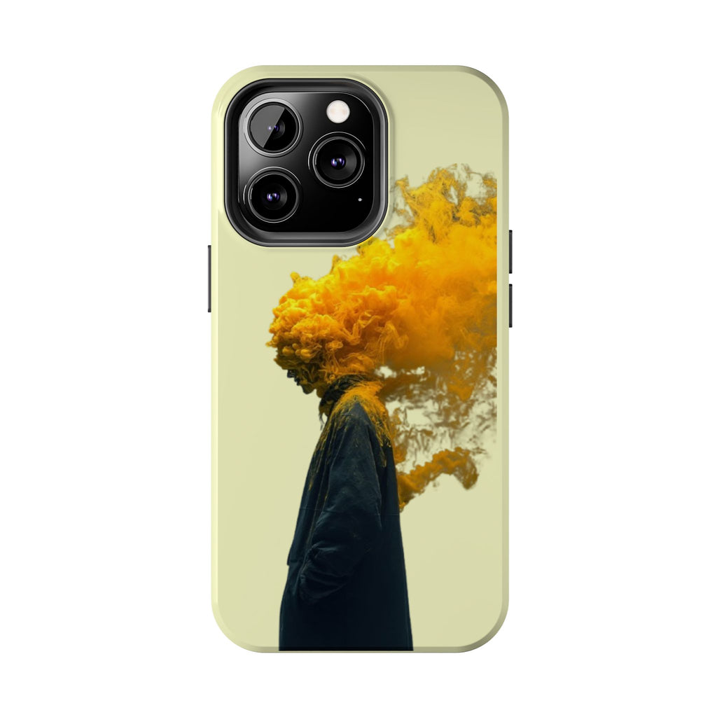 Surreal Yellow Smoke Head Protective Cover
