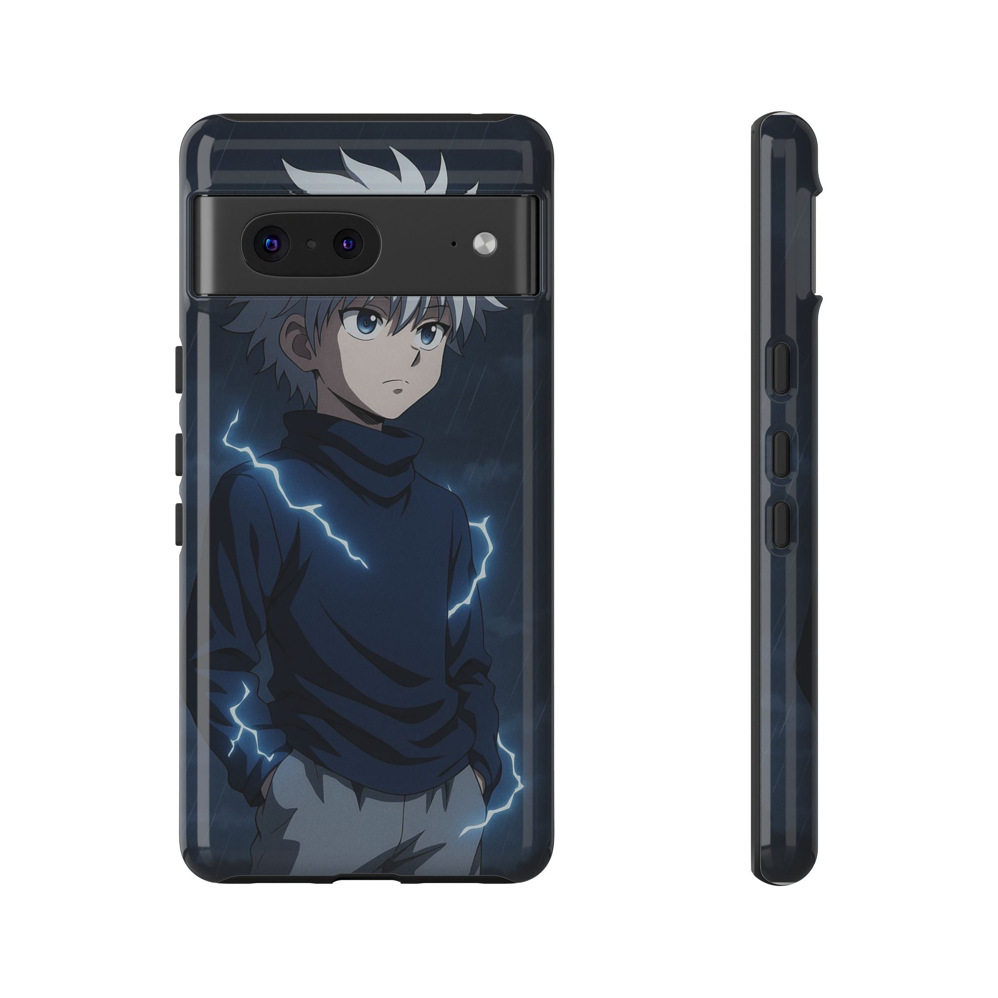 Anime Phone Case Featuring Lightning Design,