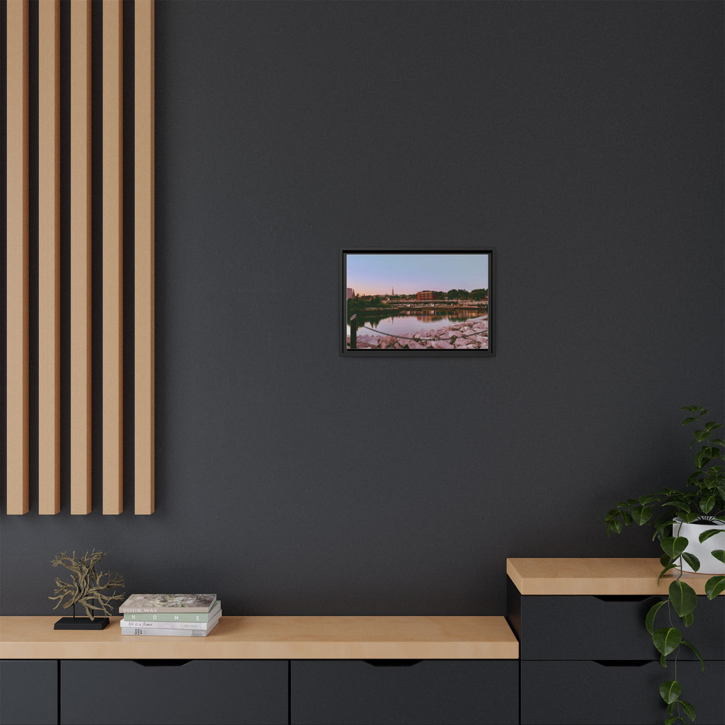 Tranquil Harbor Sunset Wall Art