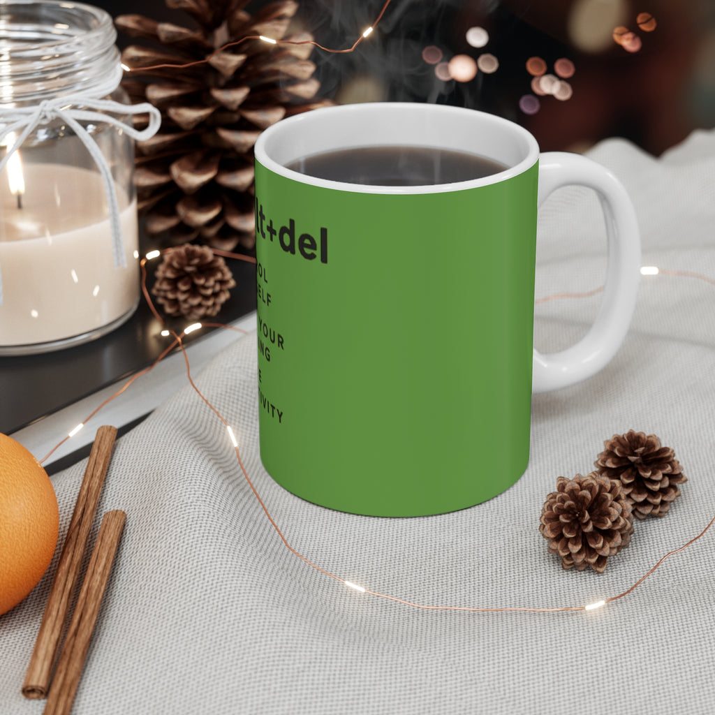 Motivational Ctrl+Alt+Del Coffee Mug