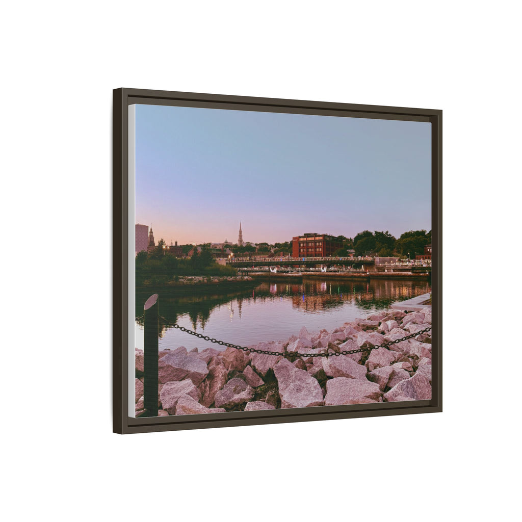 Tranquil Harbor Sunset Wall Art