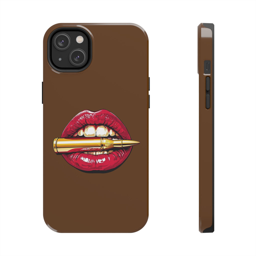 Bold Lip Art Phone Case, Tough iPhone Case, Stylish Cell Phone Cover, Unique Gift for Her, Trendy Accessories