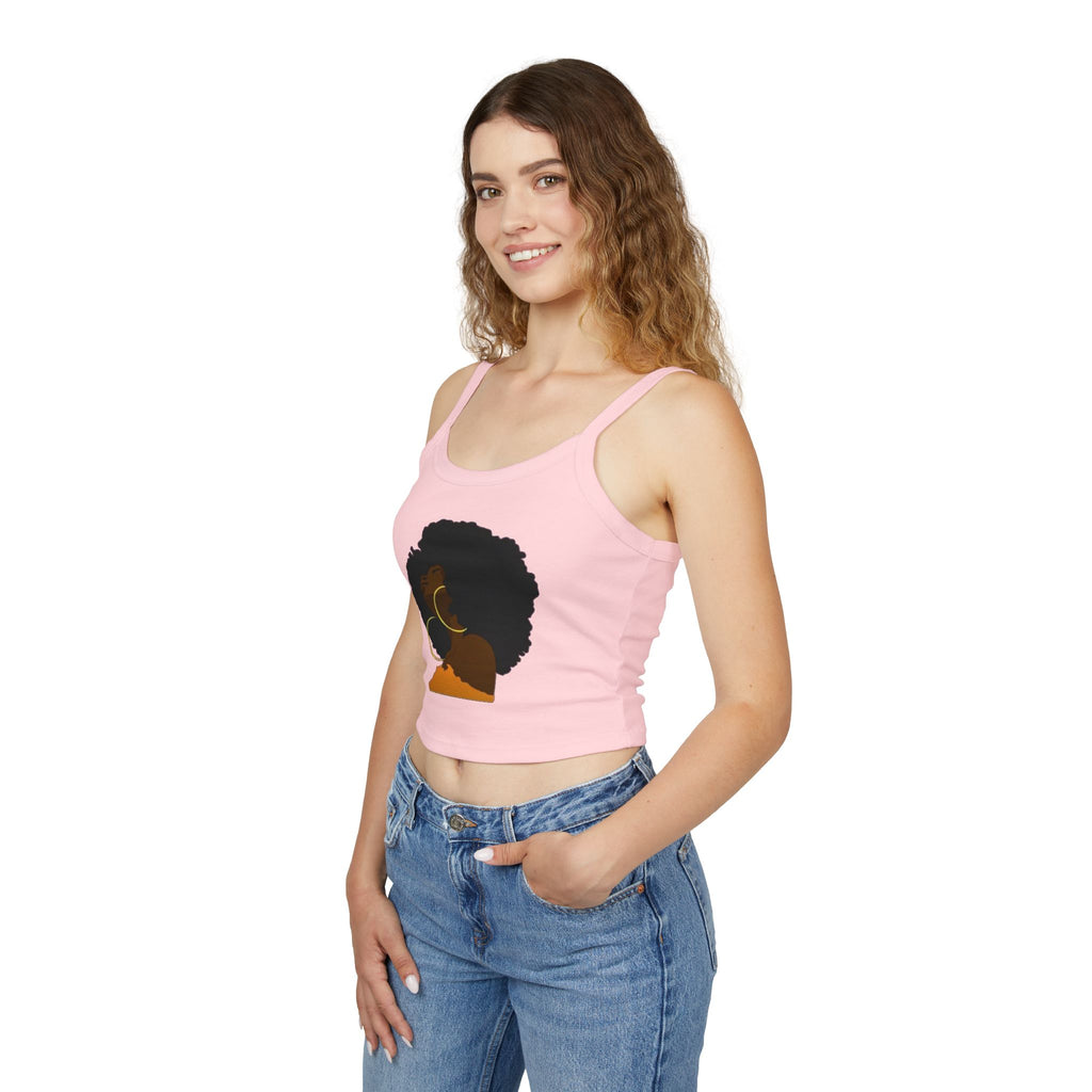 Afro Lady Spaghetti Strap