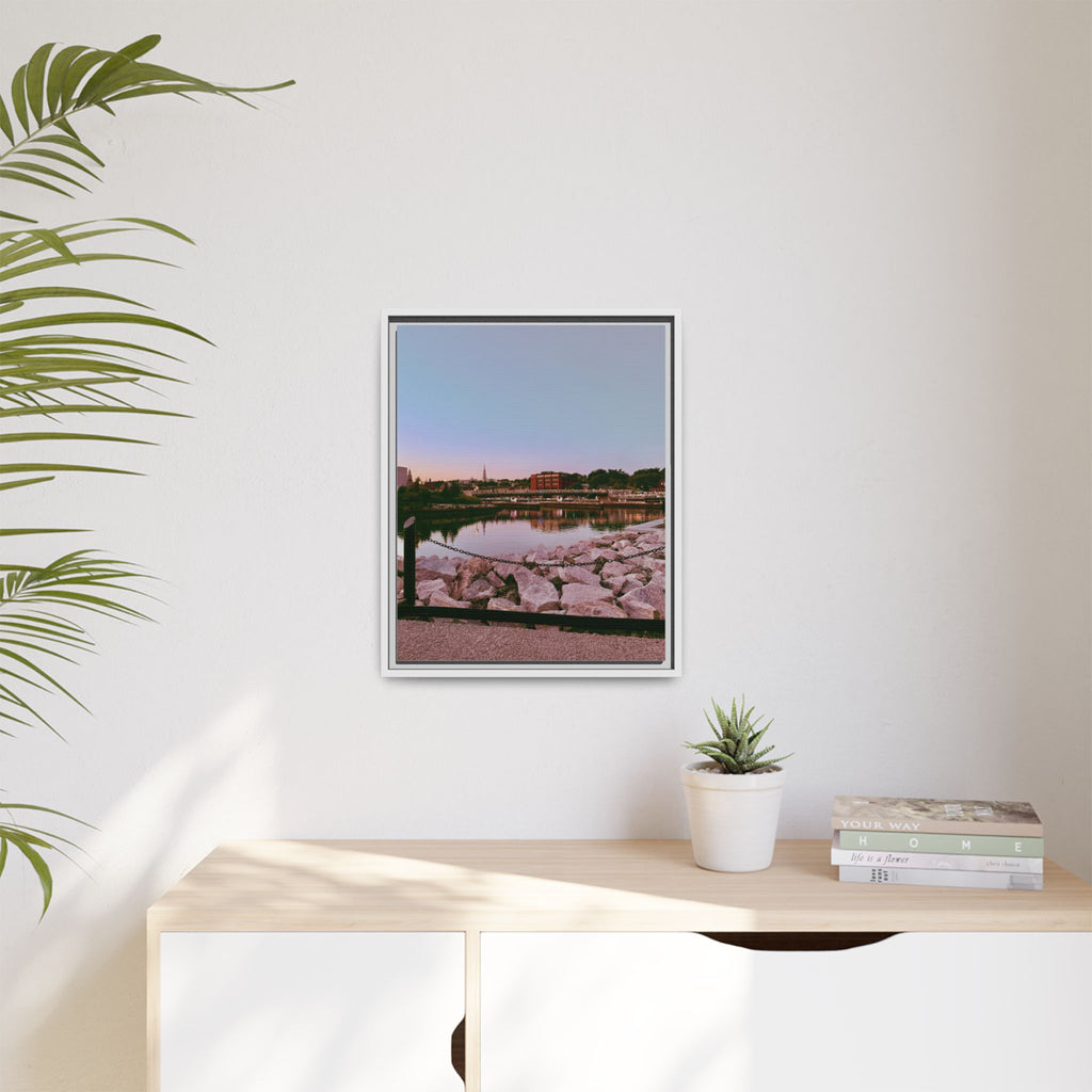 Tranquil Harbor Sunset Wall Art