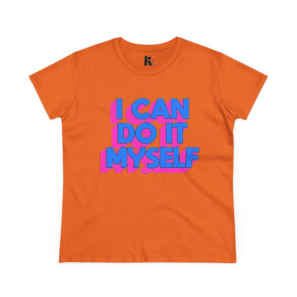 I Can Do It Myself  Tee — Retro 3D Empowerment Graphic Shirt
