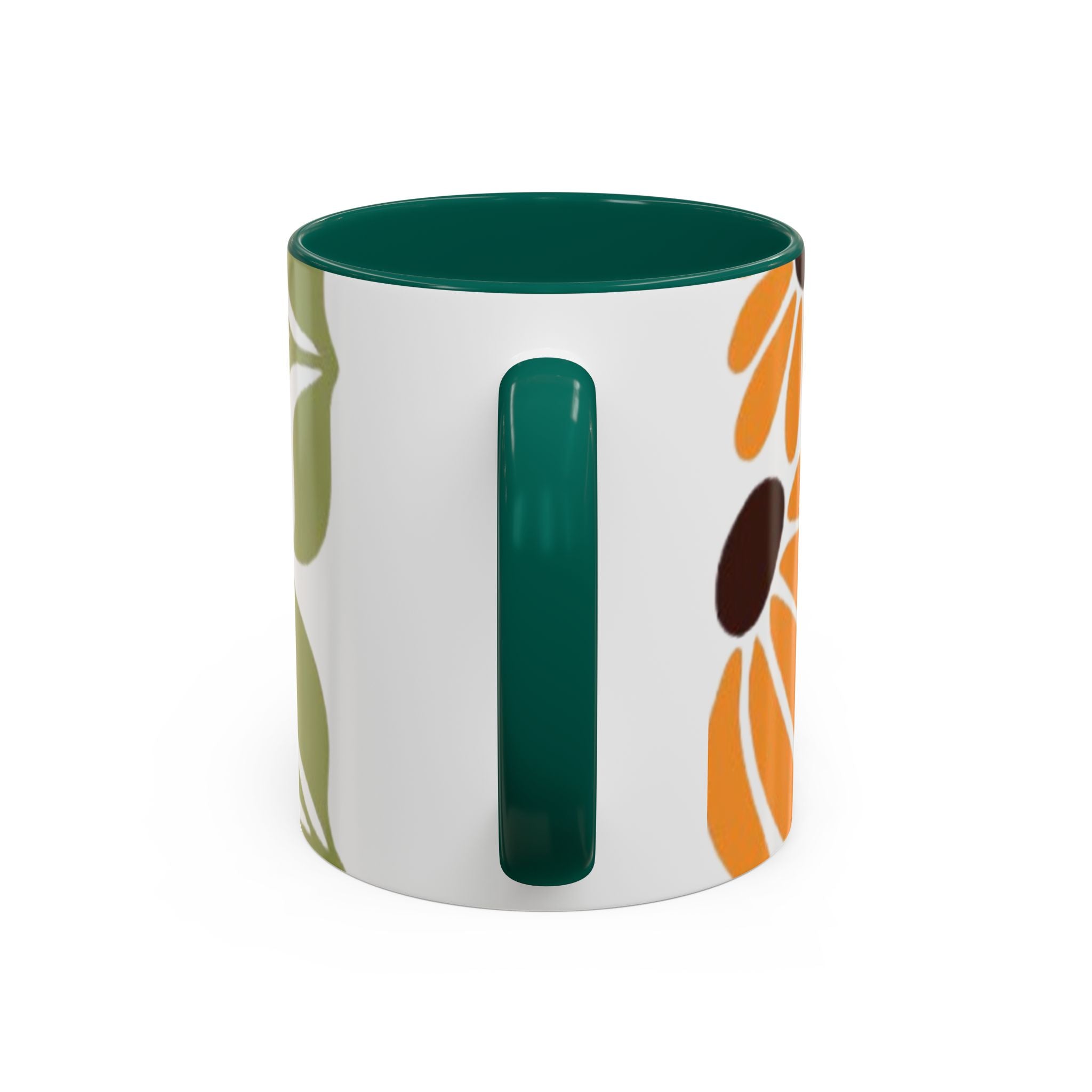 Colorful Floral Mugs, Bright Ceramic Coffee Cups