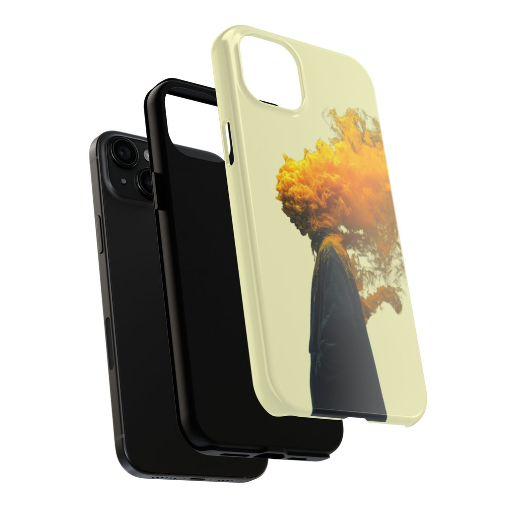 Surreal Yellow Smoke Head Protective Cover