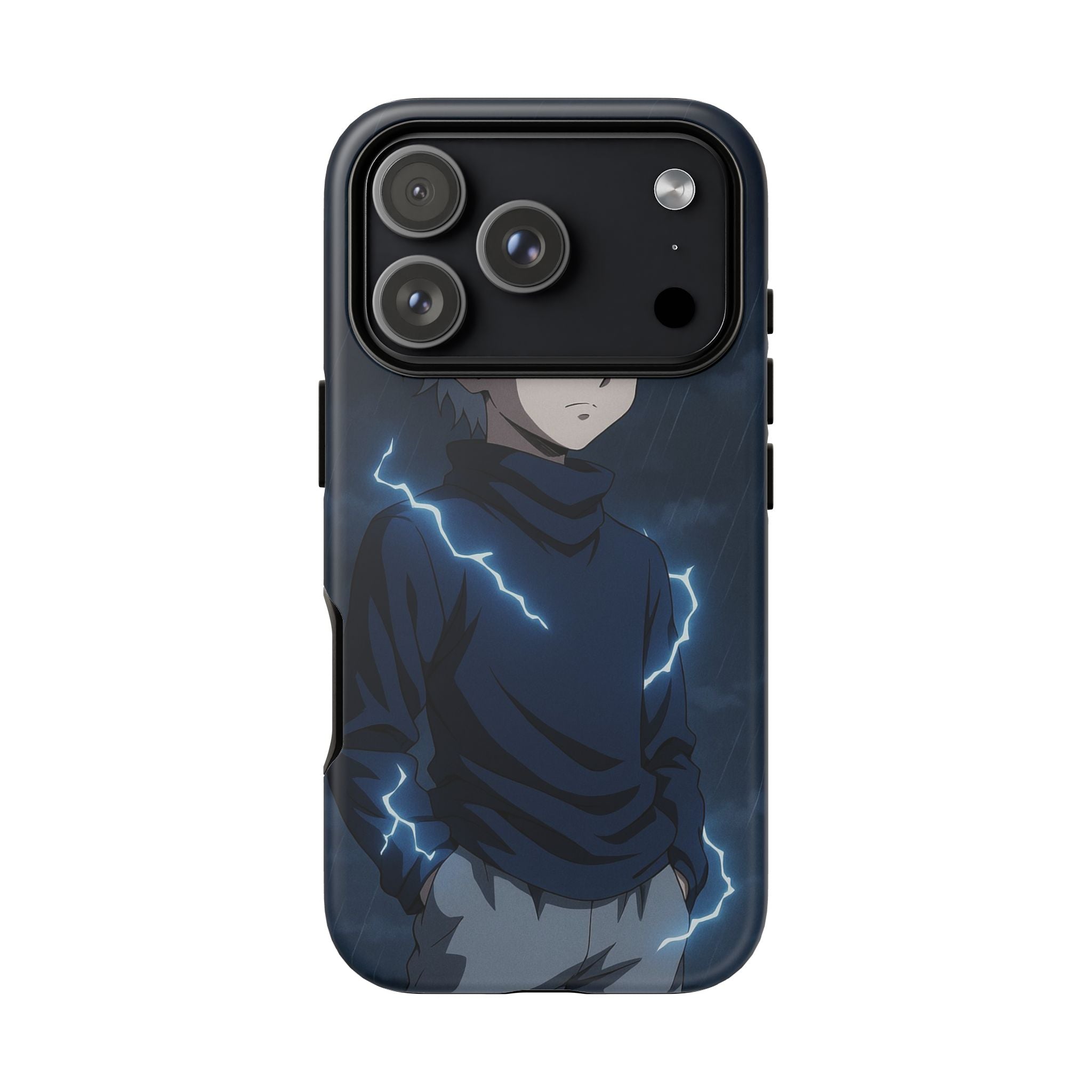 Anime Phone Case Featuring Lightning Design,